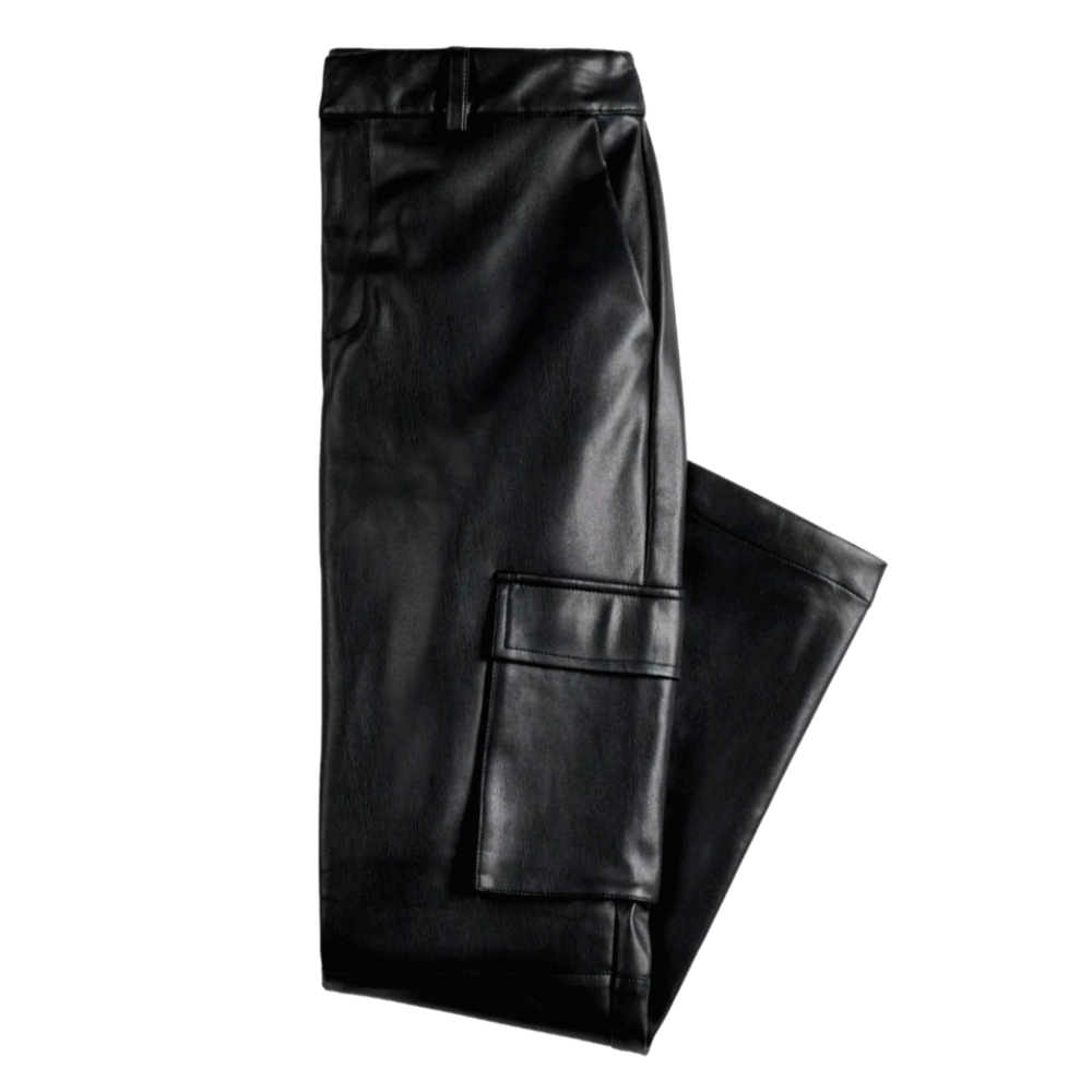 Apt 9 | Faux Leather Cargo Pants | Winter | Wide Leg | Edgy | Fall | Chic |